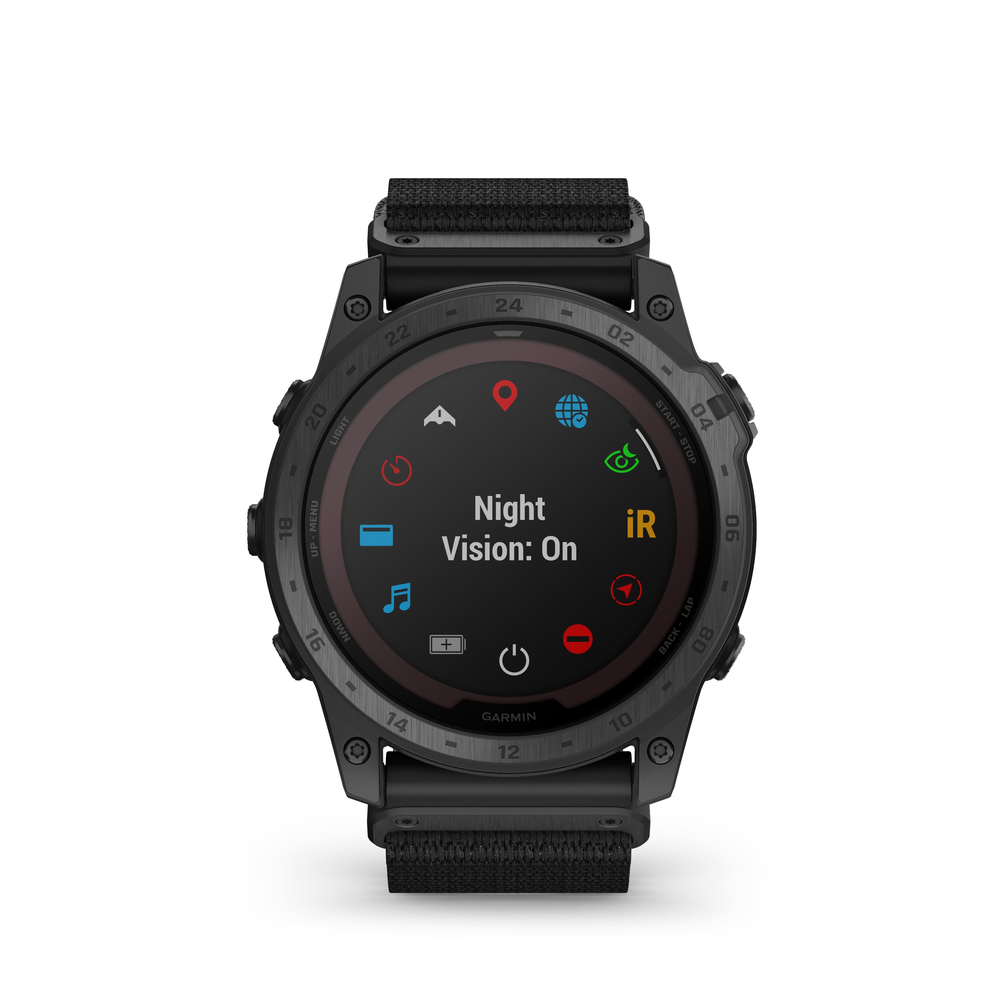 Front. Garmin - tactix 7 Pro Edition Solar-powered Tactical GPS Smartwatch 47 mm Fiber-reinforced polymer - Black.
