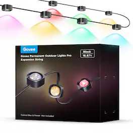 Govee - Black Permanent Outdoor Lights Pro Expansion String