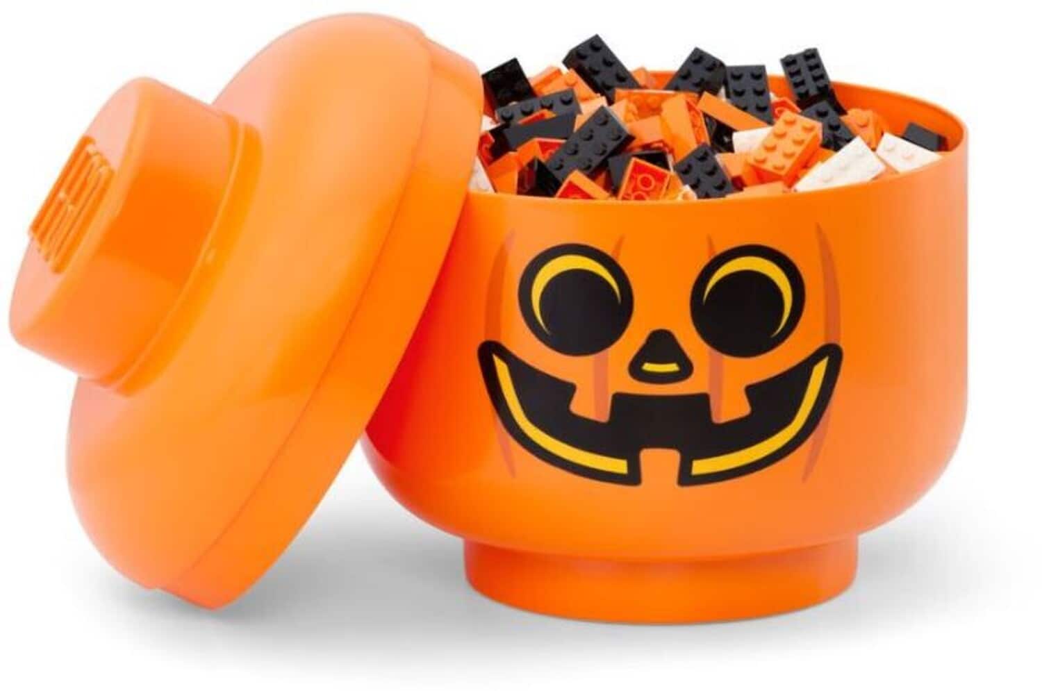 Room Copenhagen - LEGO Large Stackable Storage Head, Pumpkin - COLLECTABLES - Multicolor