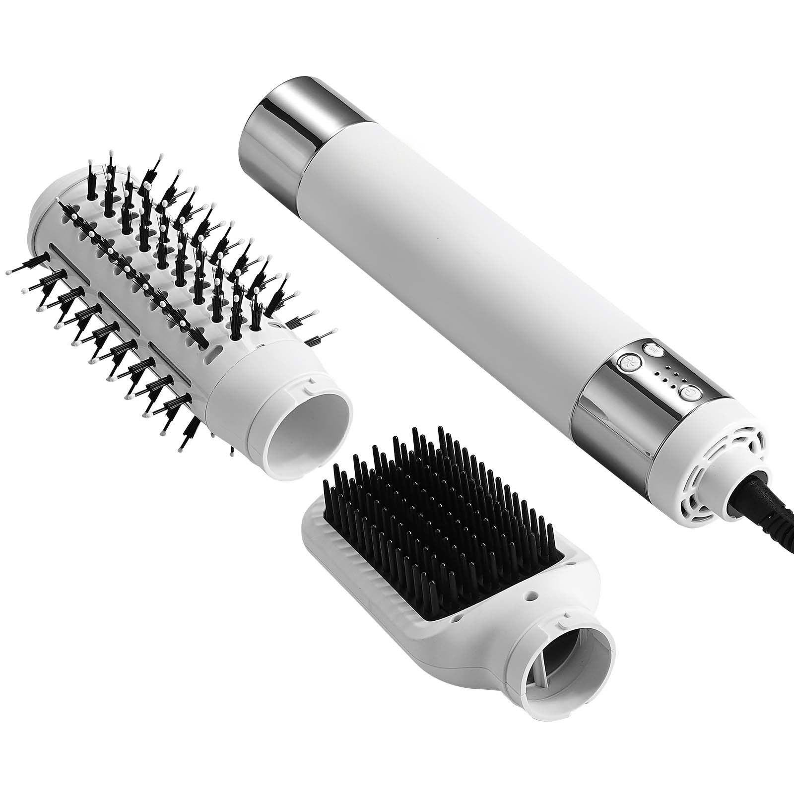 Alt View 9. Glintex - Hair Dryer Brush, Ionic Hot Air Styler with High-Speed Brushless Motor, Oval and Paddle Brushes for Fast Drying.