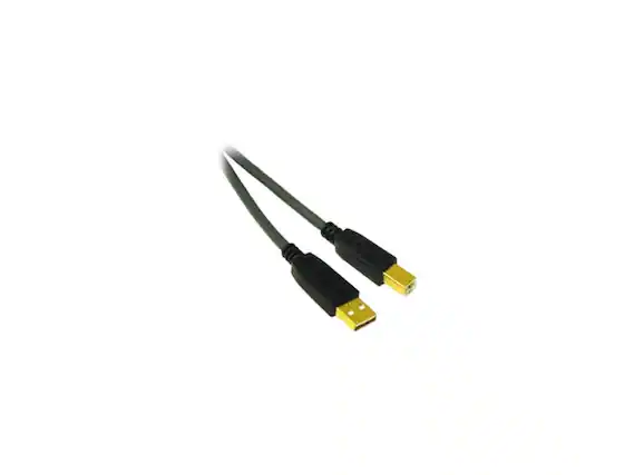 Front. Cables to Go - C2G 29141 USB 2.0 A Male to B Male Cable - 6.6 Ft, Black.
