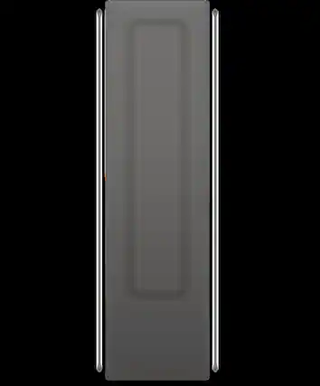 Front. Fisher & Paykel - 5" Auxiliary Ventilation, Duct Out - Grey.