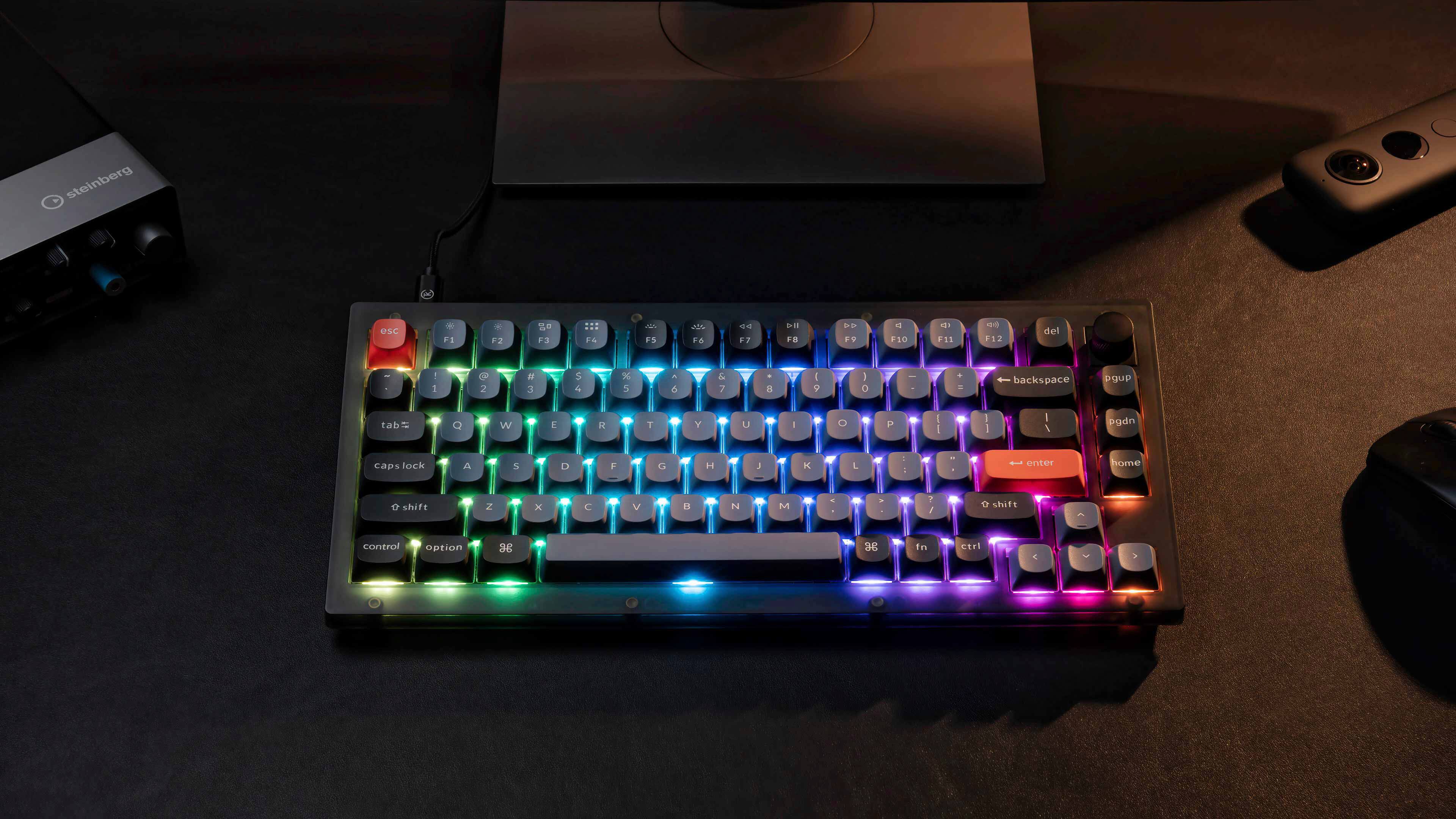 Keychron V1 75 Custom Wired RGB Mechanical Keyboard with Programmable