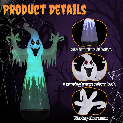 PRODUCT DETAILS
Floating ghost illusion
Hauntingly mysterious look
Waving claw arms