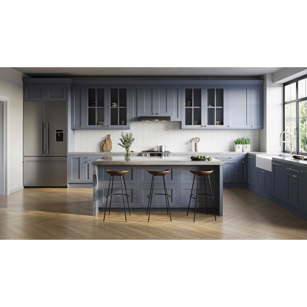 Alt View 8. Broan - Alta 30-Inch 350 MAX Blower CFM 1.5 Sones Black Stainless Range Hood - Stainless Steel.