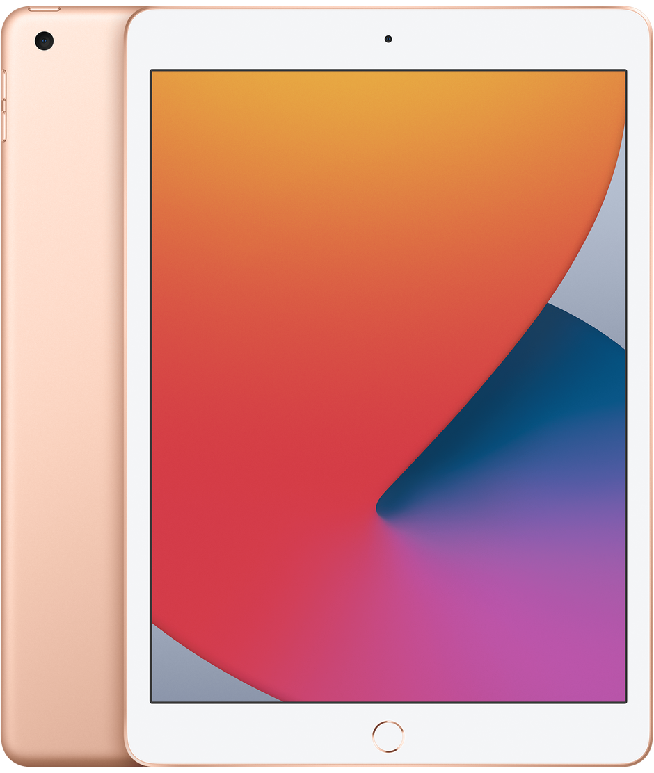Front. Apple - iPad 7th Gen A2197 (WiFi) 128GB - Gold.