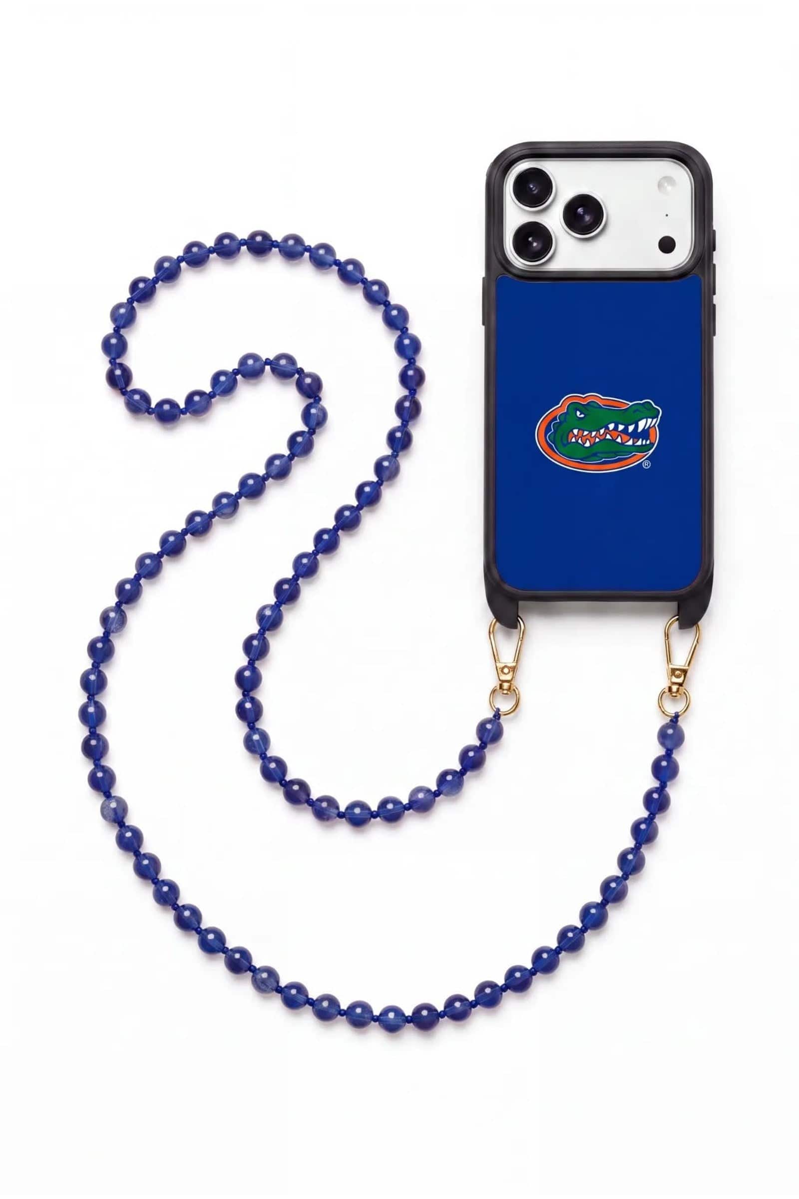 Bundle - Cordée Cases - University of Florida Crossbody Phone Chain Set - iPhone 17 Pro Max - Blue