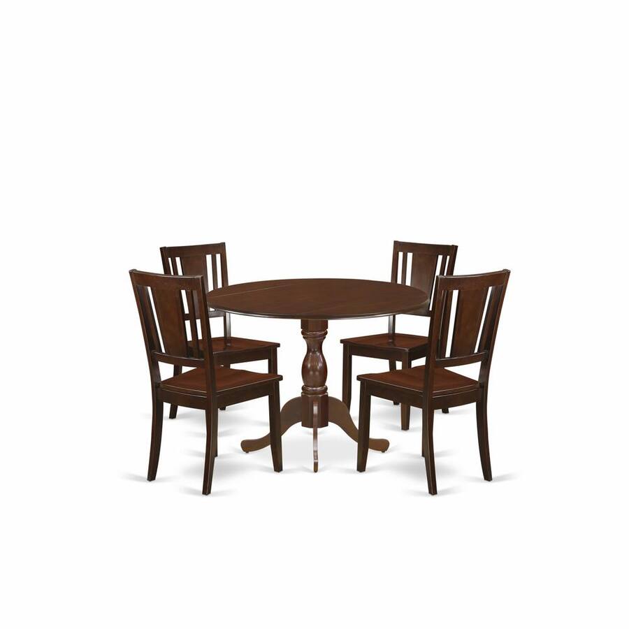 Simple Clean Table Format East West Furniture DMDU5 MAH W 5 Piece Dinette Sets Includes 1 Drop ...