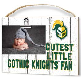 Jardine - New Jersey City Gothic Knights 8'' x 10'' Cutest Little Weathered Logo Clip Photo Frame - White