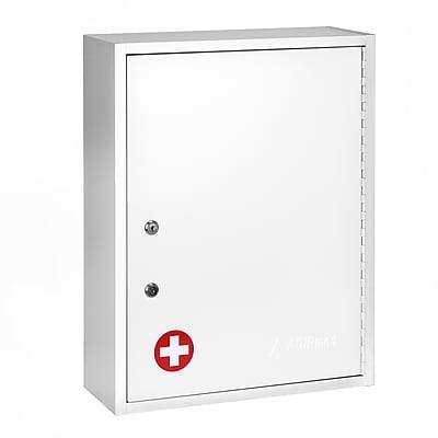 Front. Viva Comfort - Viva Comfort Steel Medical Storage Cabinet with Dual Key Lock, 1.1 cu. ft., White (999-04-WHI).