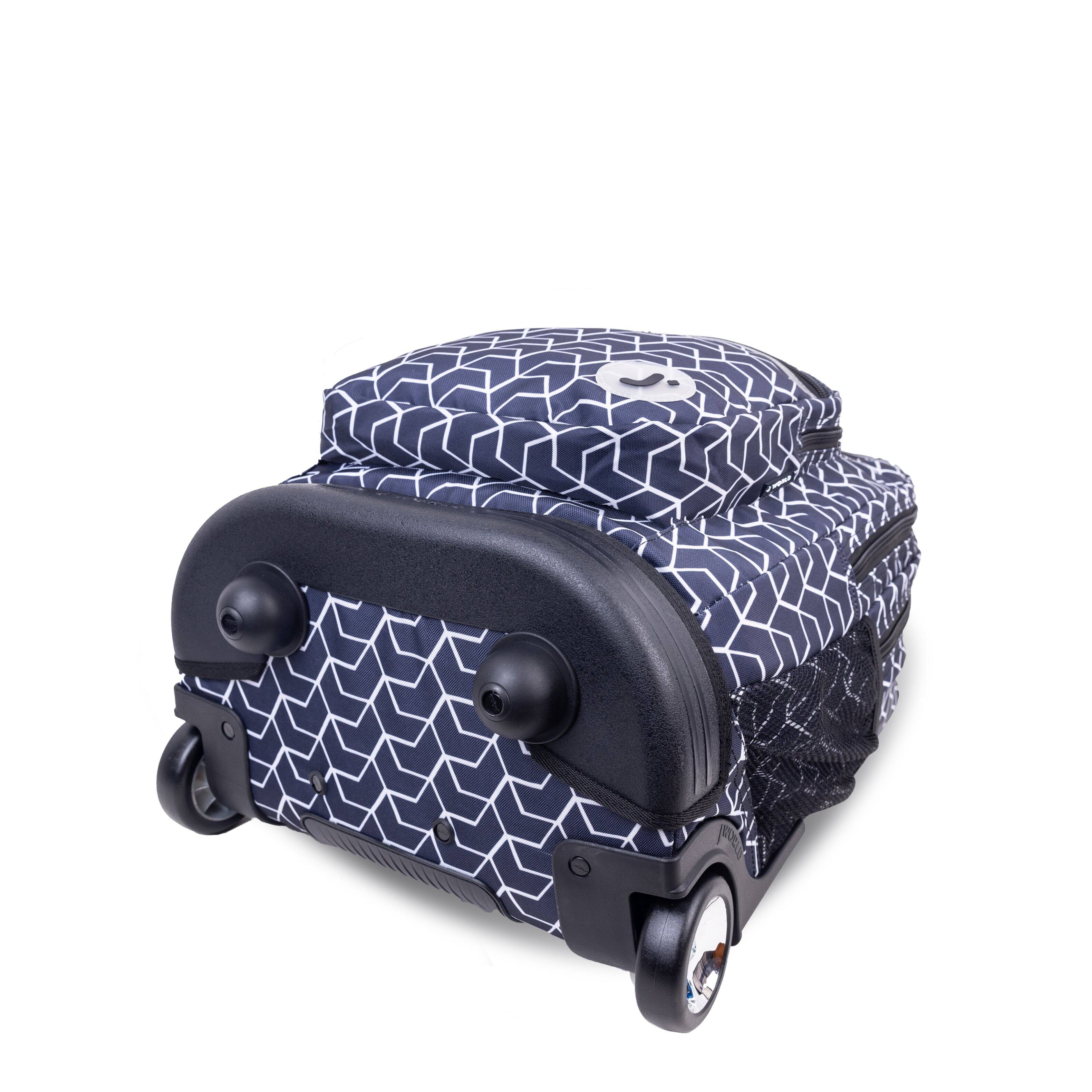 Alt View 1. J World - J World Unisex Sundance 20" Rolling Backpack with Laptop Sleeve for School and Travel, Line - LINE.