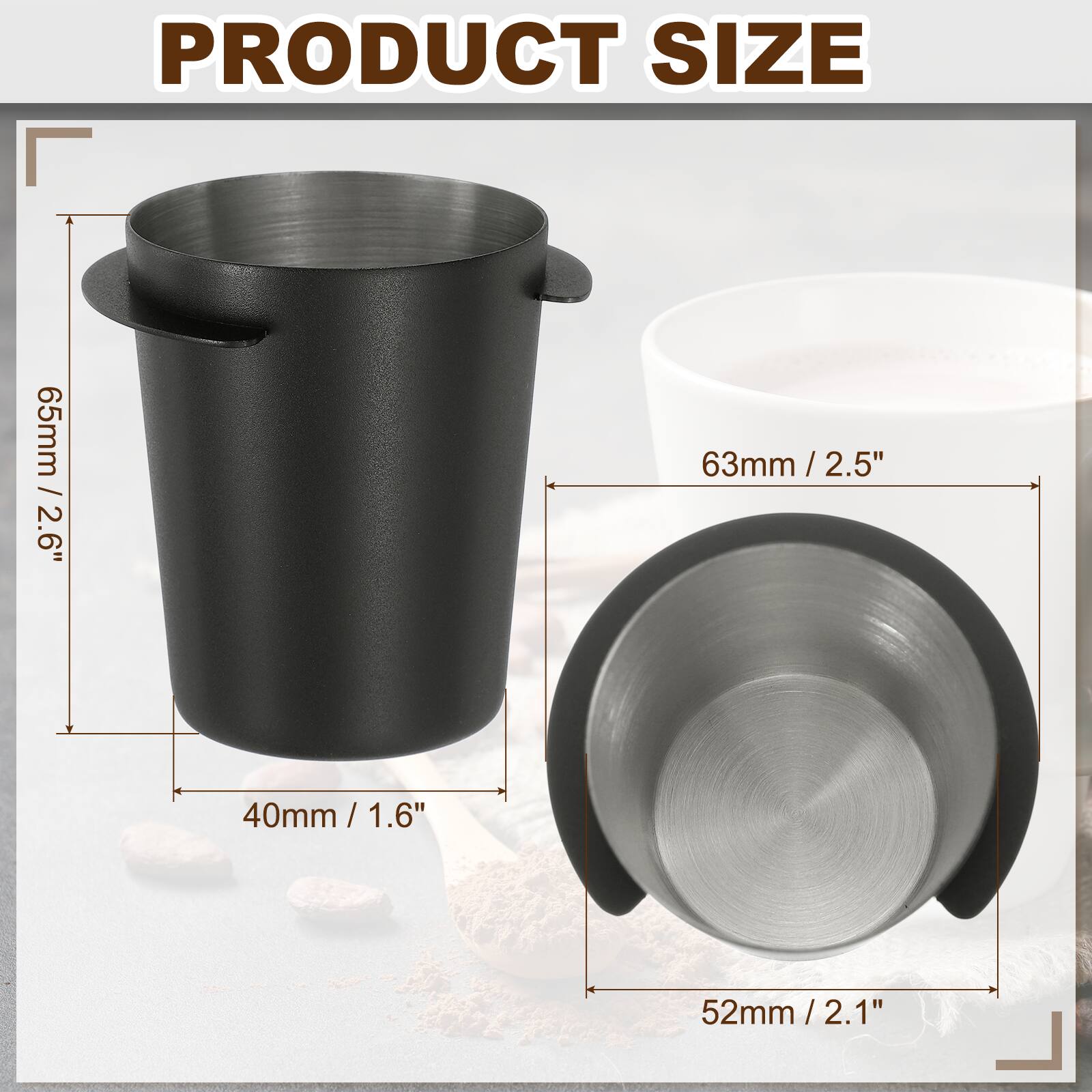 PRODUCT SIZE

65mm / 2.6"

63mm / 2.5"

40mm / 1.6"

52mm / 2.1"
