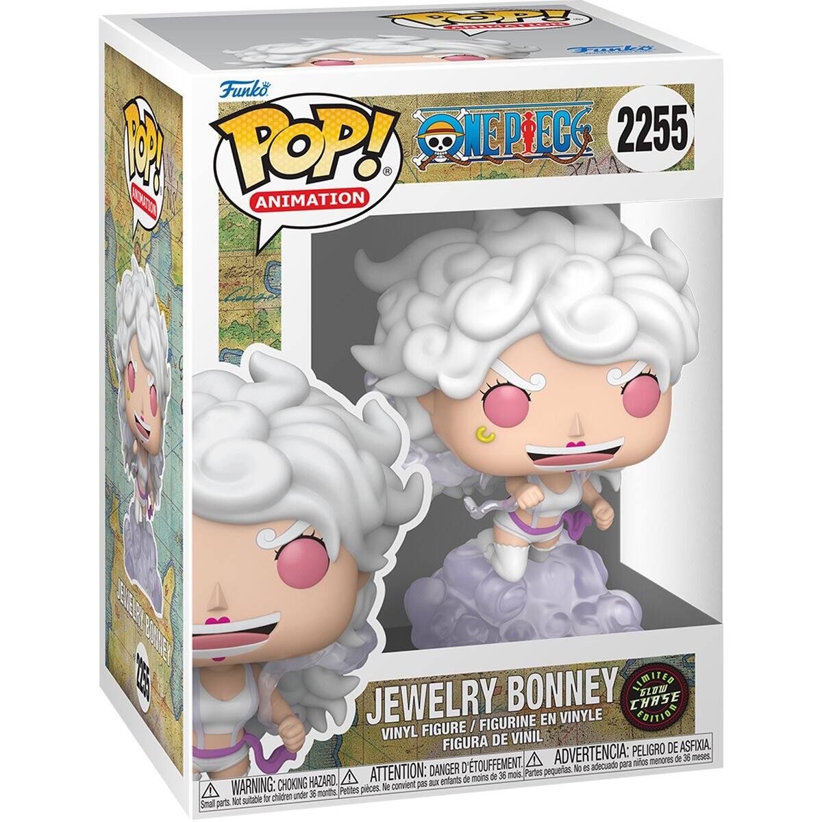 Funko POP! Animation  
One Piece  
2255  
Jewelry Bonney  
Vinyl Figure / Figurine en Vinyle / Figura de Vinil  
Limited Chase Edition  

ADVERTENCIA: PELIGRO DE ASFIXIA. NO ES ADECUADO PARA NIÑOS MENORES DE 36 MESES.  
ATTENTION: DANGER D'ETOUFFEMENT. NE CONVIENT PAS AUX ENFANTS DE MOINS DE 36 MOIS.  
WARNING: CHOKING HAZARD. NOT SUITABLE FOR CHILDREN UNDER 36 MONTHS.