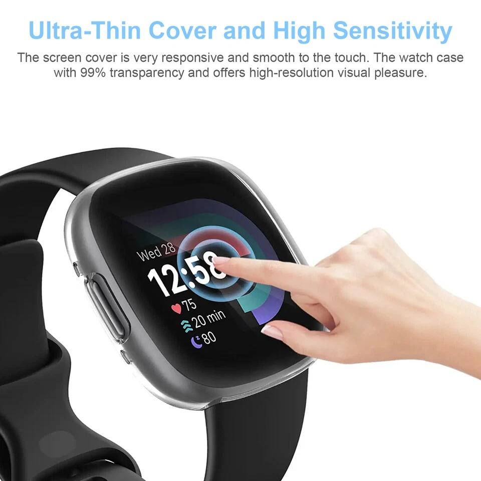 Ultra-Thin Cover and High Sensitivity

The screen cover is very responsive and smooth to the touch. The watch case with 99% transparency and offers high-resolution visual pleasure.

Wed 28 12:58  
75  
20 min  
80