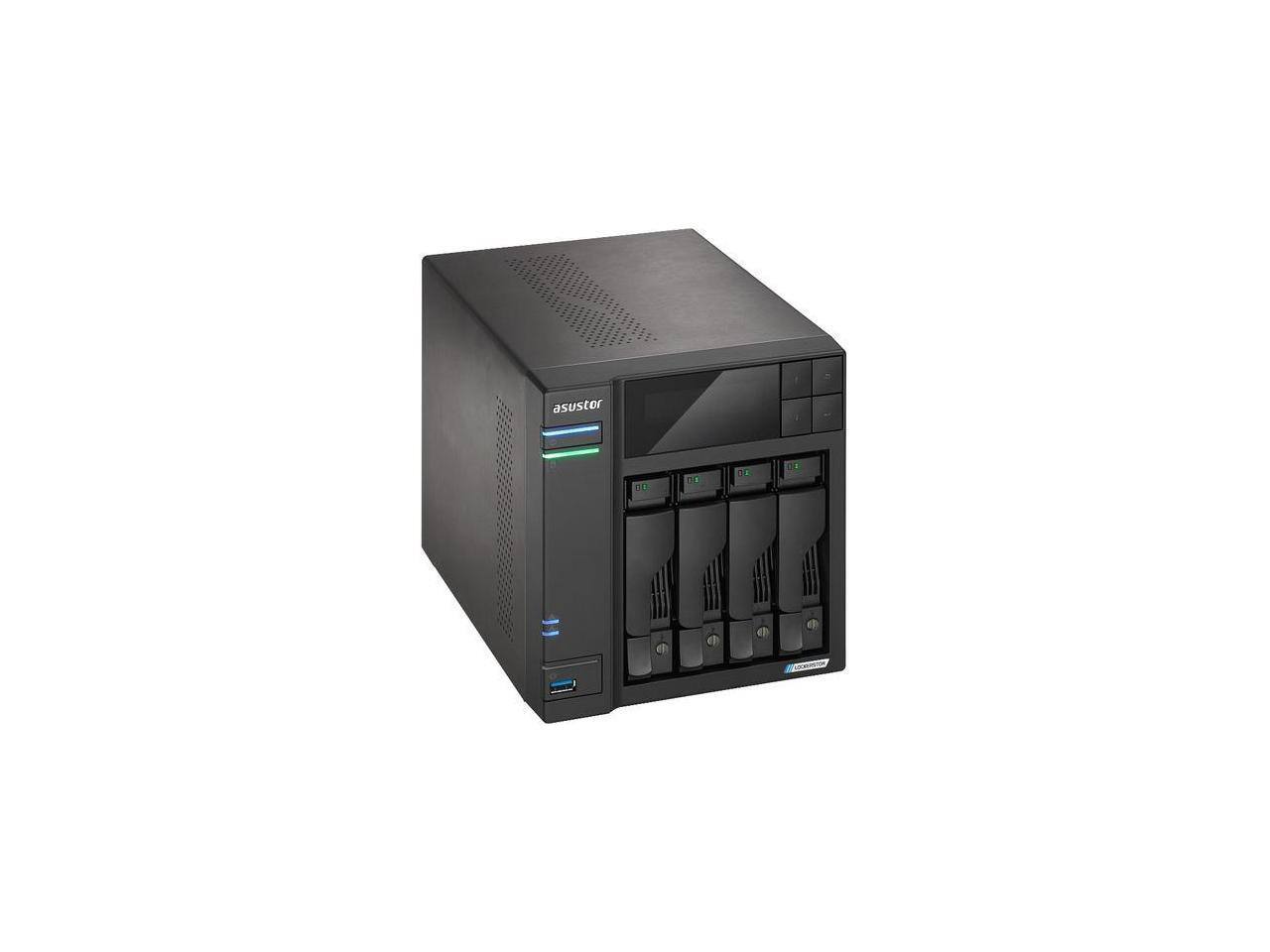 Alt View 10. Asustor - Asustor Lockerstor 4 Gen 2 AS6704T, 4-Bay NAS, 2.0GHz, 2.5GbE, 4GB RAM, M.2 SSD Slots (Diskless).