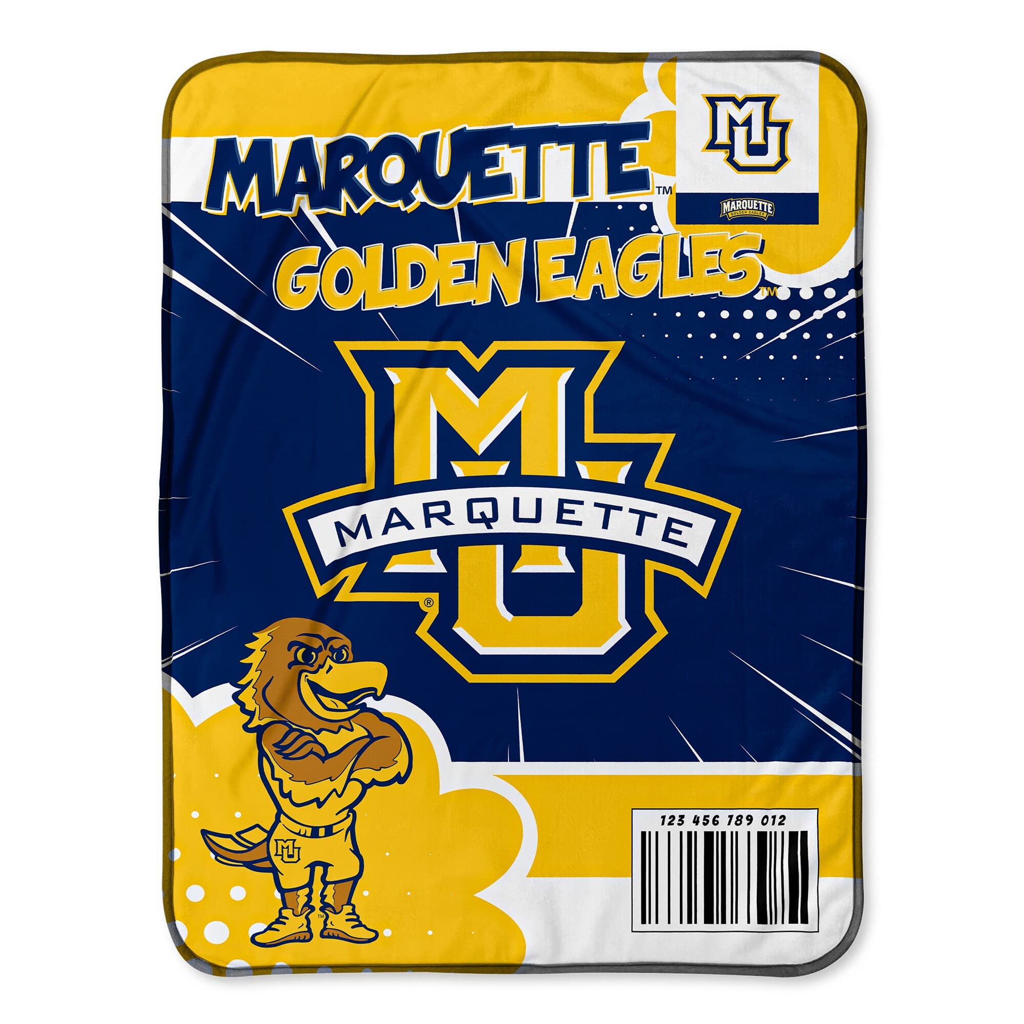 Chad & Jake - Marquette Golden Eagles 30" x 40" Comic Theme Baby Blanket - Multicolor