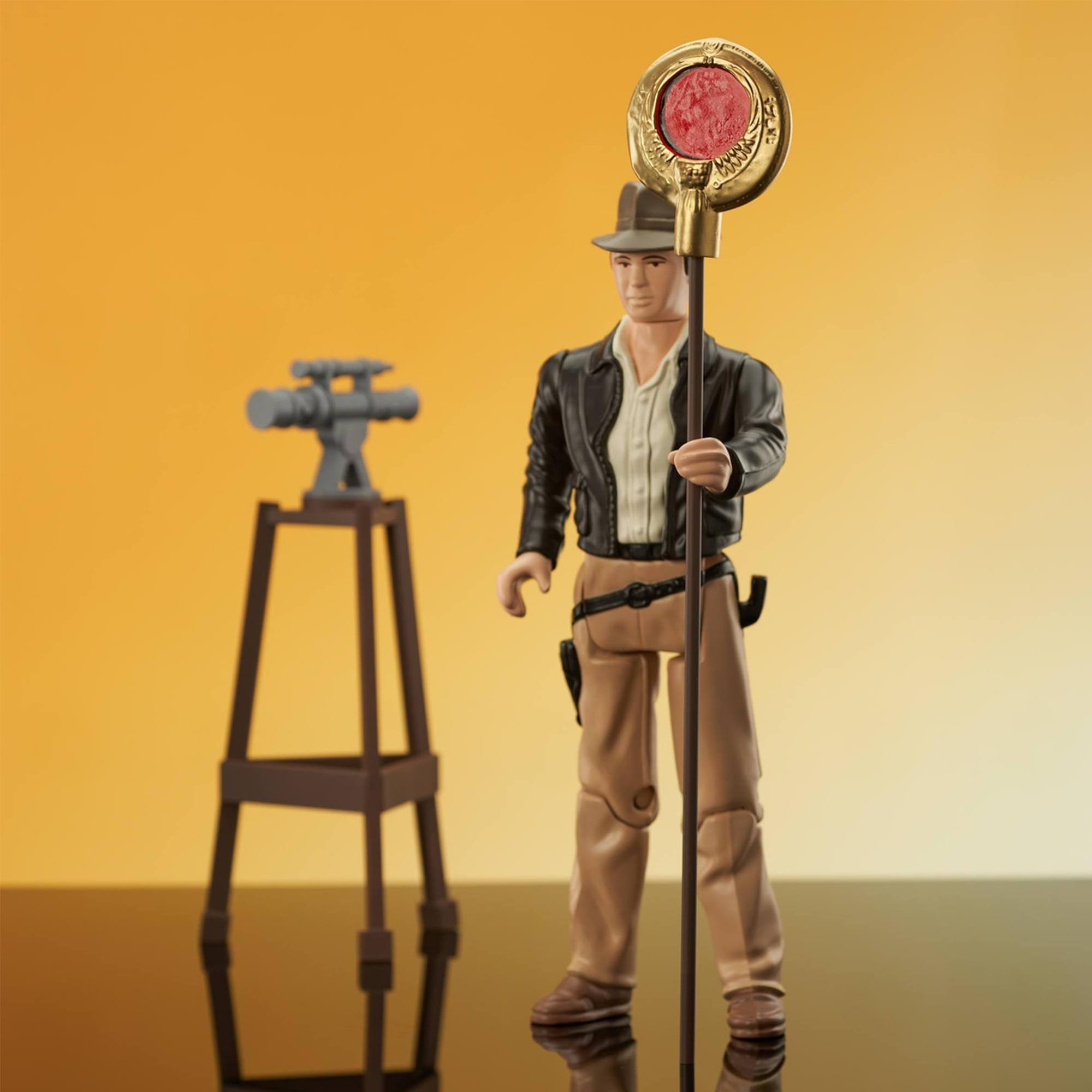 Alt View 3. Diamond Select Toys - Indiana Jones Exclusive Jumbo Figure Playset - Brown.