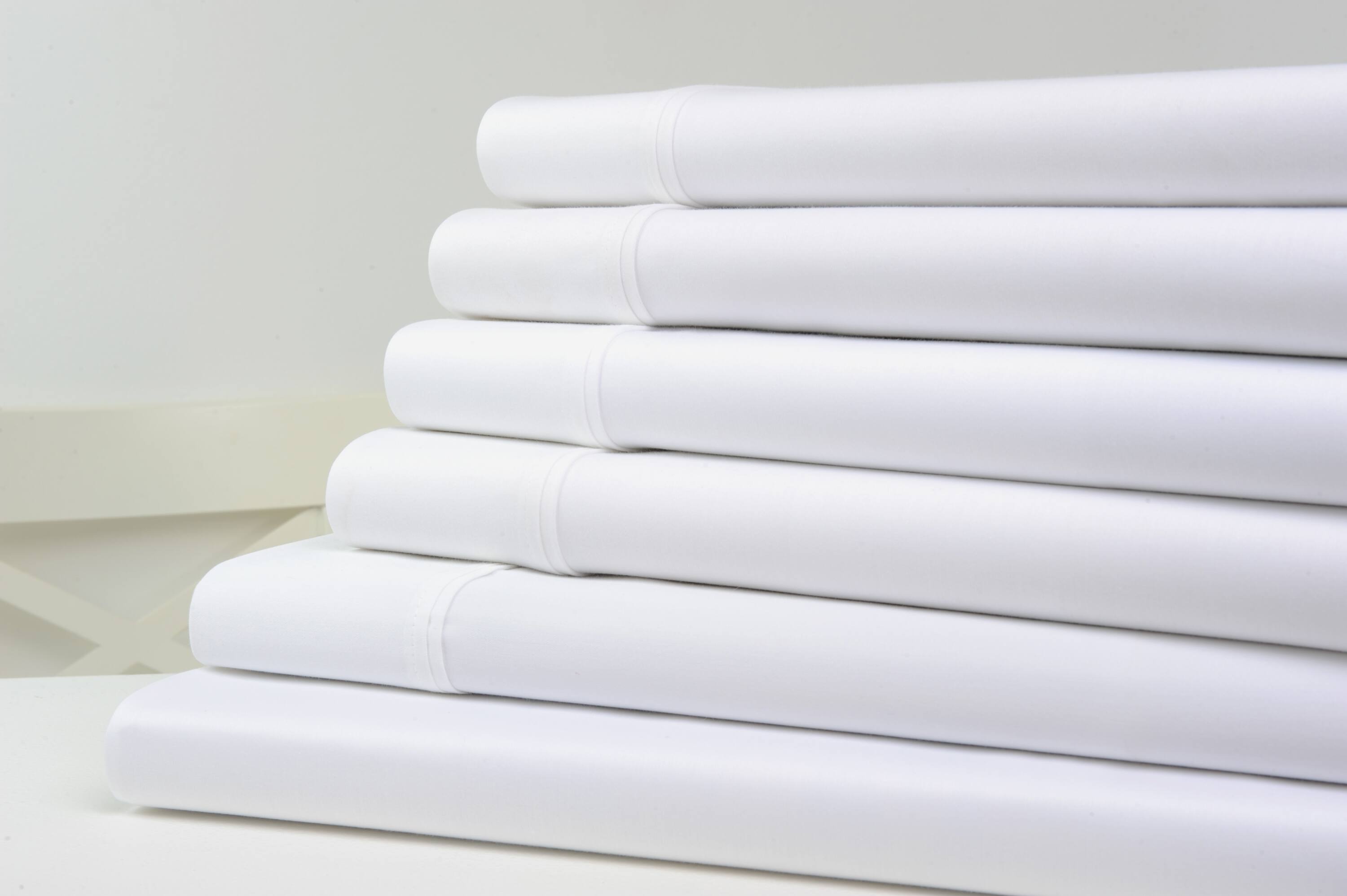 Kathy Ireland - 1200 Thread Count 6 Piece Cotton Rich Sheet Set - White