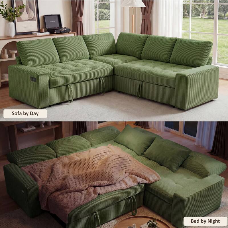 Sofa by Day  
Bed by Night