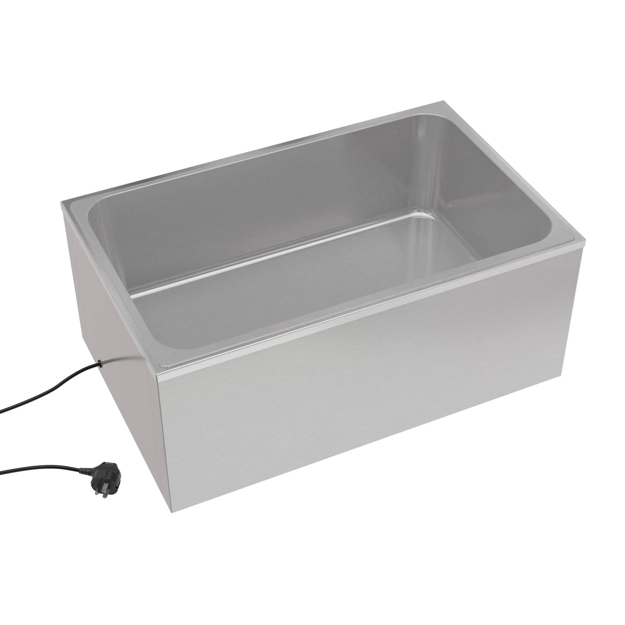 Angle. Koolmore - 21 Qt. One-Section Electric Countertop Food Warmer With Faucet, CFW-1T. - Silver.