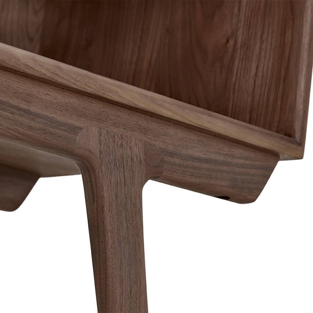 Back. Spaco - Spaco Contemporary Walnut Media Cabinet TV Stand, Sliding Doors, Lacquer Finish for Living Room - Walnut.