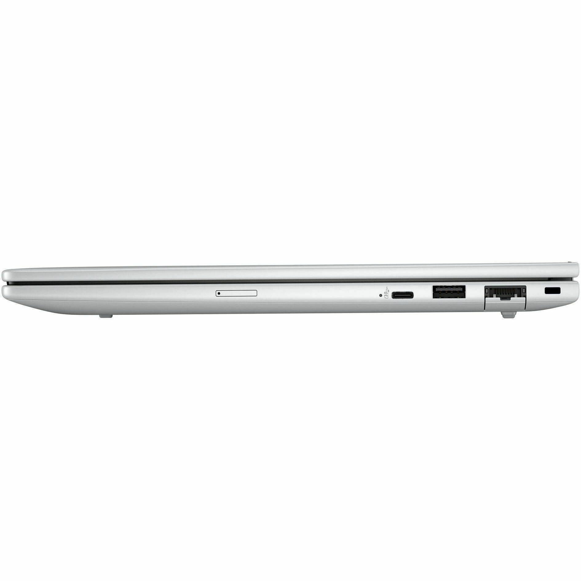 Alt View 2. HP - HP EliteBook 8 G1i 14" Touchscreen Notebook - WUXGA - 60 Hz - Intel Core Ultra 7 258V - 32 GB - 512 GB SSD - English Key - Glacier Silver Aluminum.