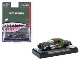 M2 - 1987 Buick Grand National Custom Shark Mouth Graphics "Sgt. G Body" Limited Edition 6600 1/64 - Green Metallic