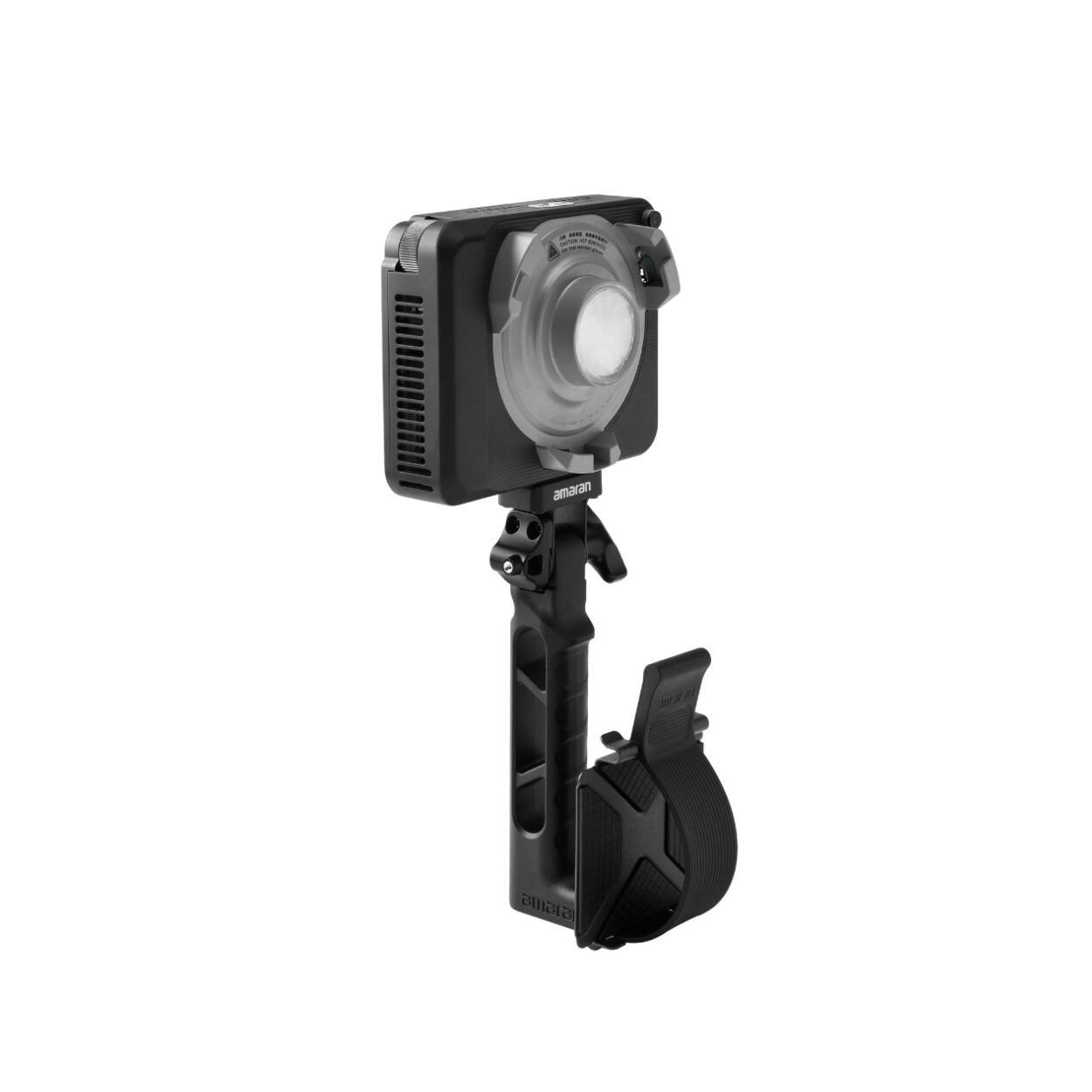 Left. Amaran - Amaran Ray 120c Full-Color RGB LED Video Light and Mini Fresnel Bundle.