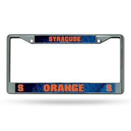 Rico Industries - Syracuse Orange Chrome Metal License Plate Frame - Multi