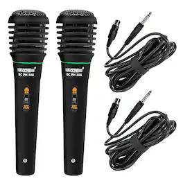 5 CORE - 5Core XLR Microphone Dynamic Mic Karaoke Singing Studio Mics Handheld Microfono - Black
