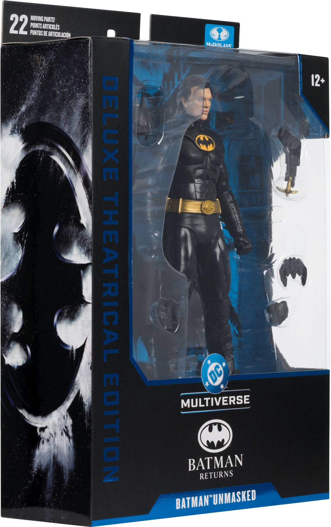 MOVING PARTS 22 POINTS ARTICULATIONS DE MOBILITÉ  
DELUXE THEATRICAL EDITION  
MULTIVERSE BATMAN RETURNS BATMAN'UNMASKED  
12+