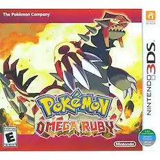 The Pokémon Company
NINTENDO 3DS
Pokémon
OMEGA RUBY
Nintendo
Official
EVERYONE
ESRB
Saudi U.A.E Arabia
Malaysia Singapore