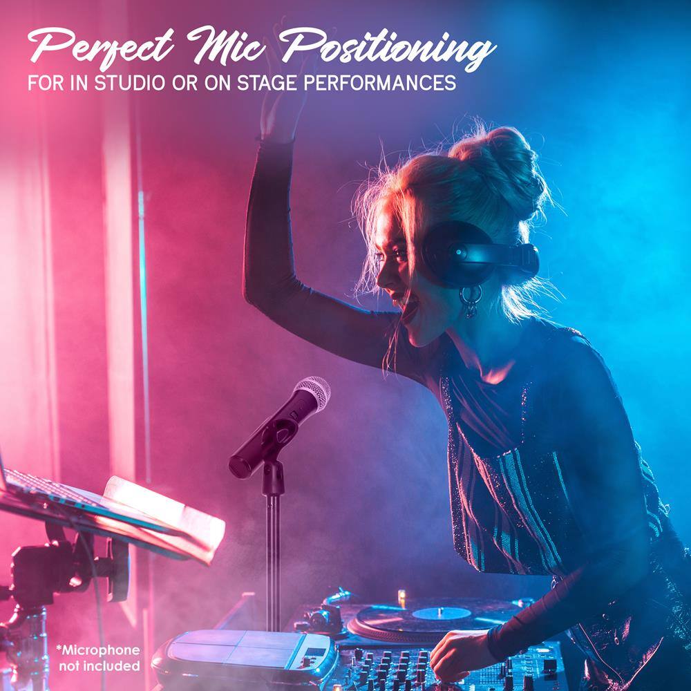 Perfect Mic Positioning  
FOR IN STUDIO OR ON STAGE PERFORMANCES  

*Microphone not included