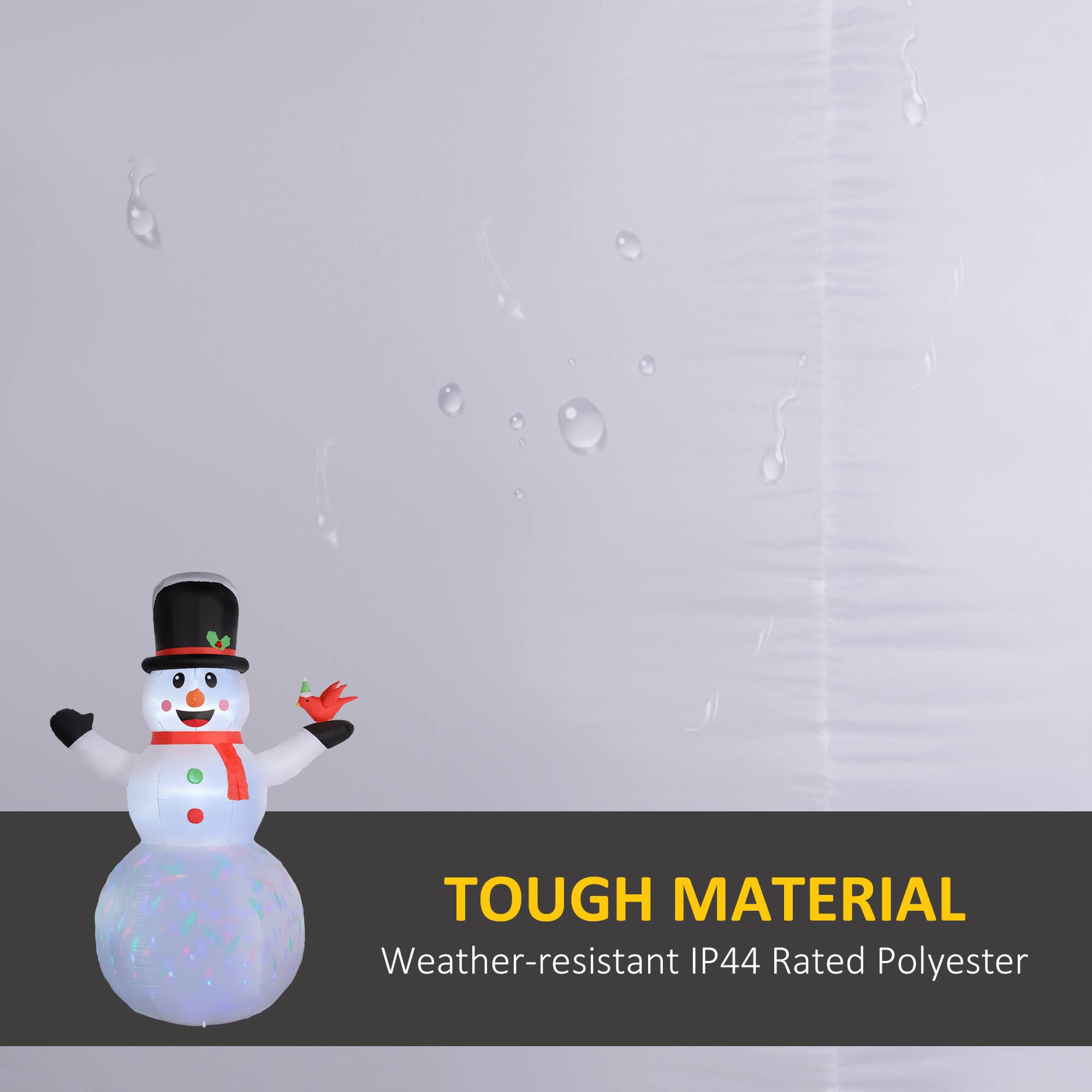 TOUGH MATERIAL  
Weather-resistant IP44 Rated Polyester