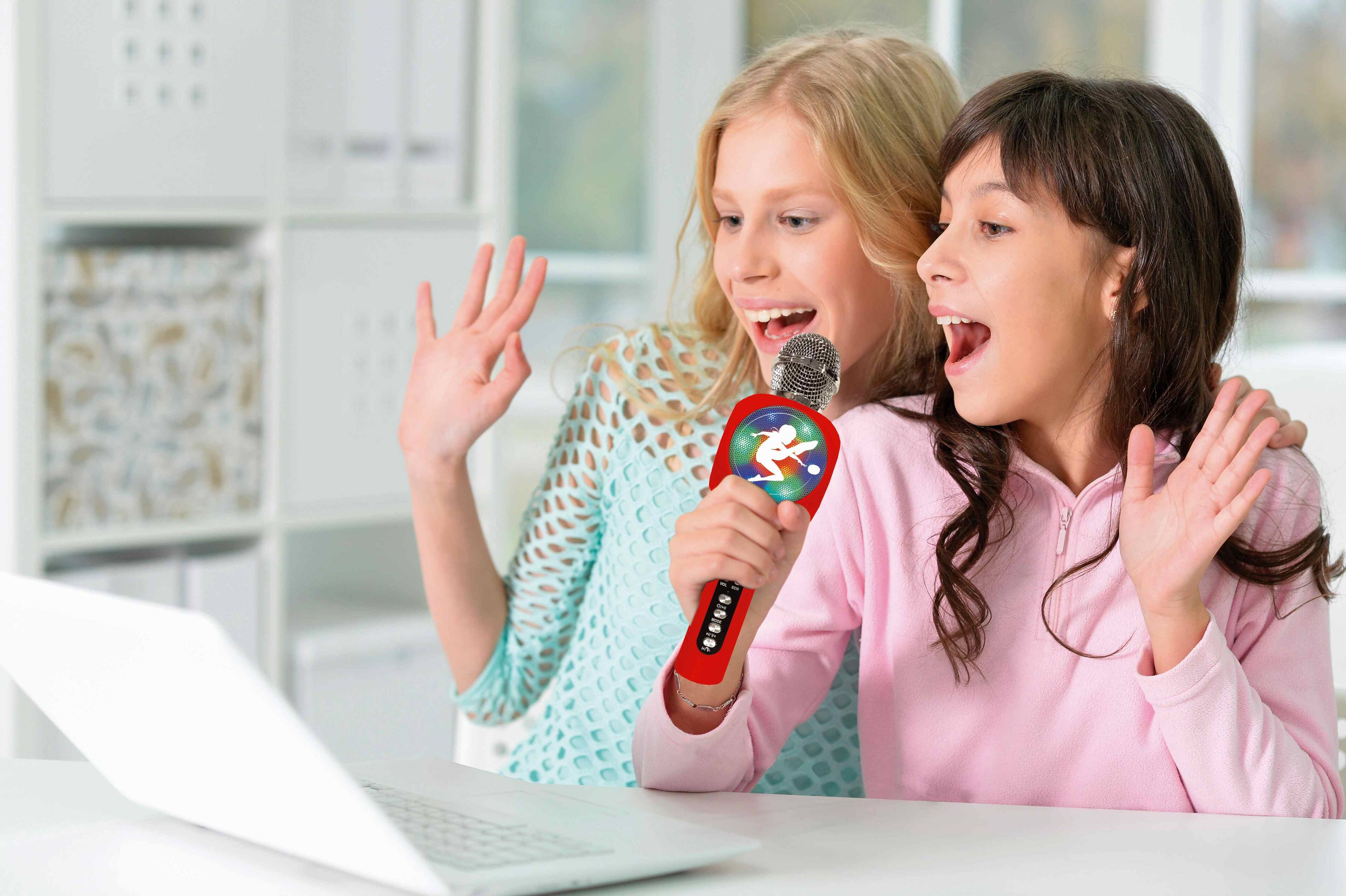 Alt View 9. Lexibook - Miraculous Bluetooth Karaoke Mic with Speaker, Lights & Voice Changer.