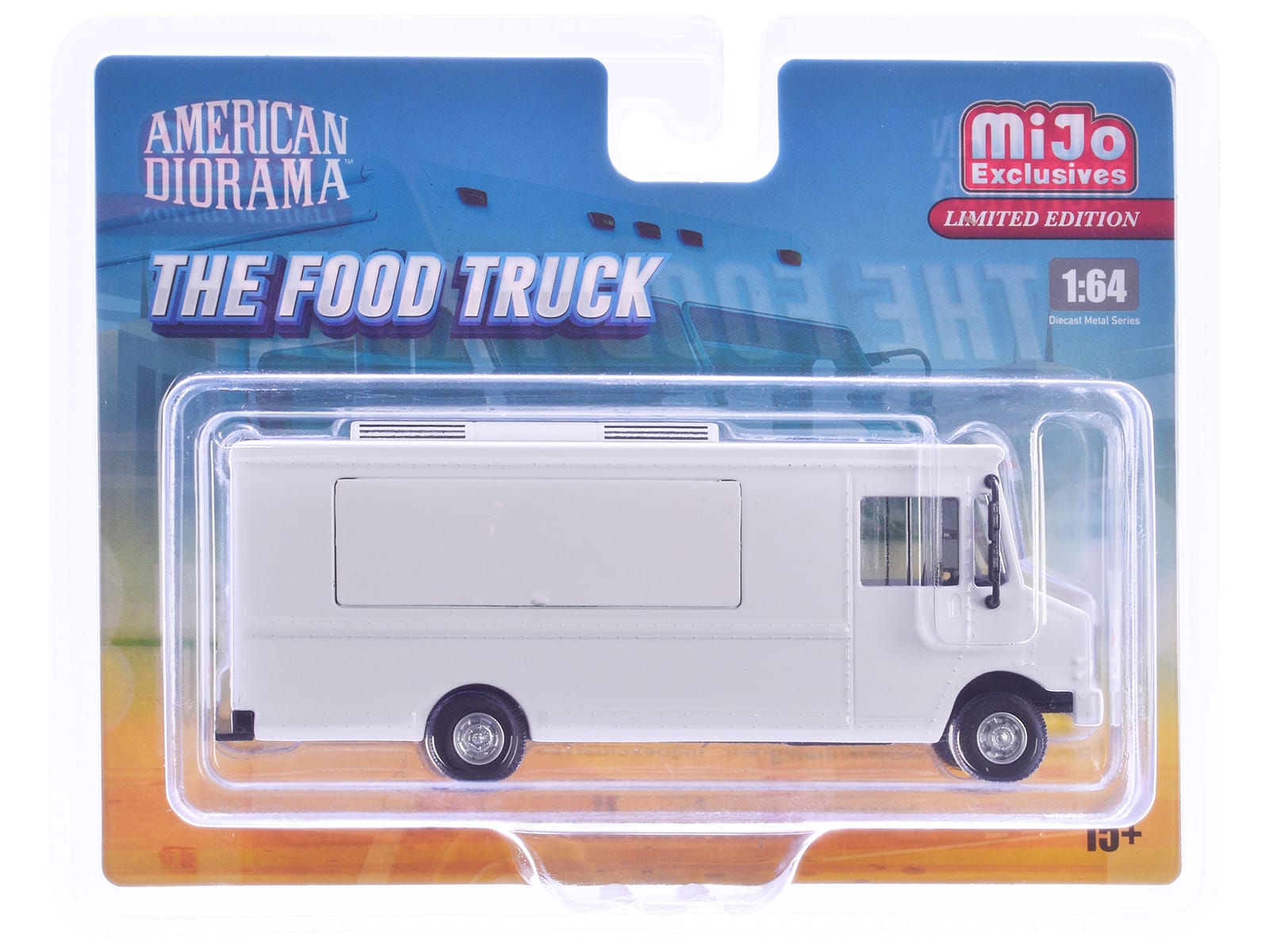 AMERICAN DIORAMA  
THE FOOD TRUCK  

miJo Exclusives  
LIMITED EDITION  

1:64  
Diecast Metal Series  

10+
