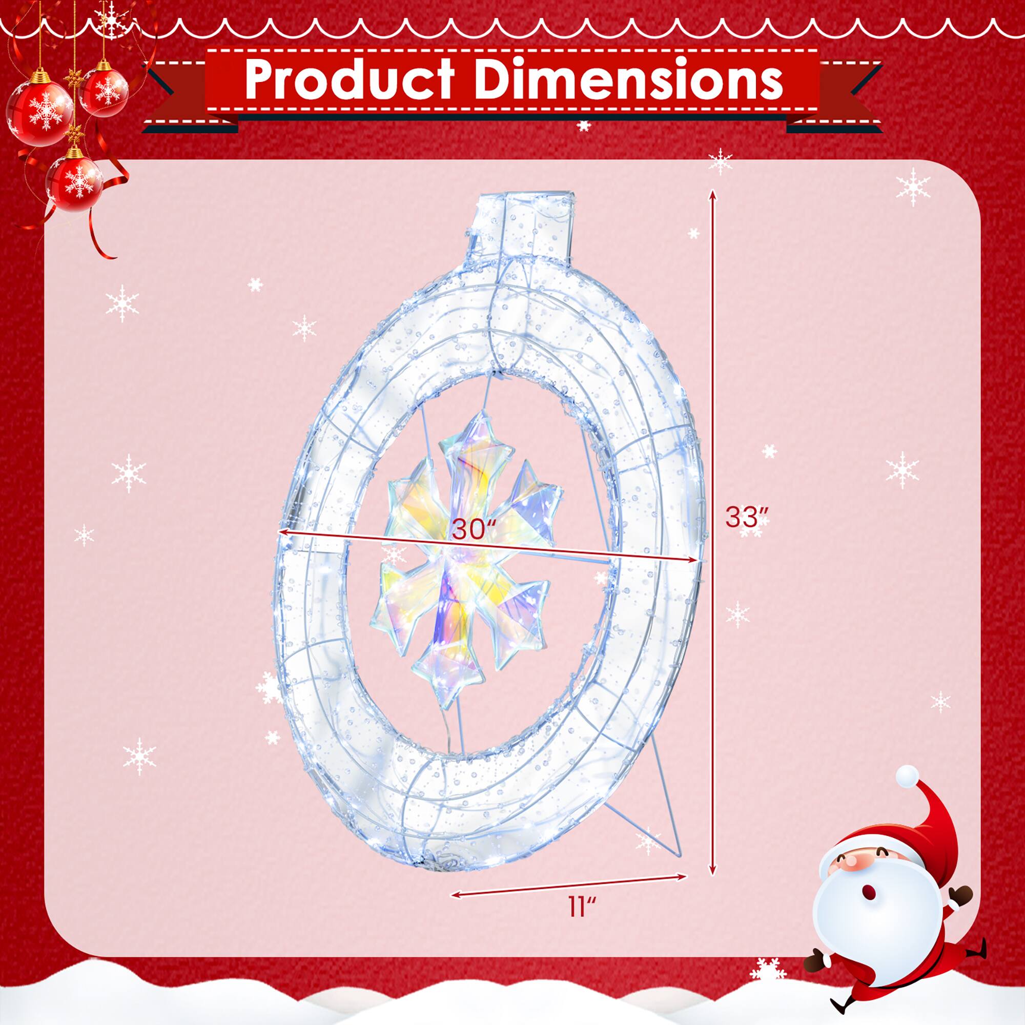 Product Dimensions  
30" x 33" x 11"