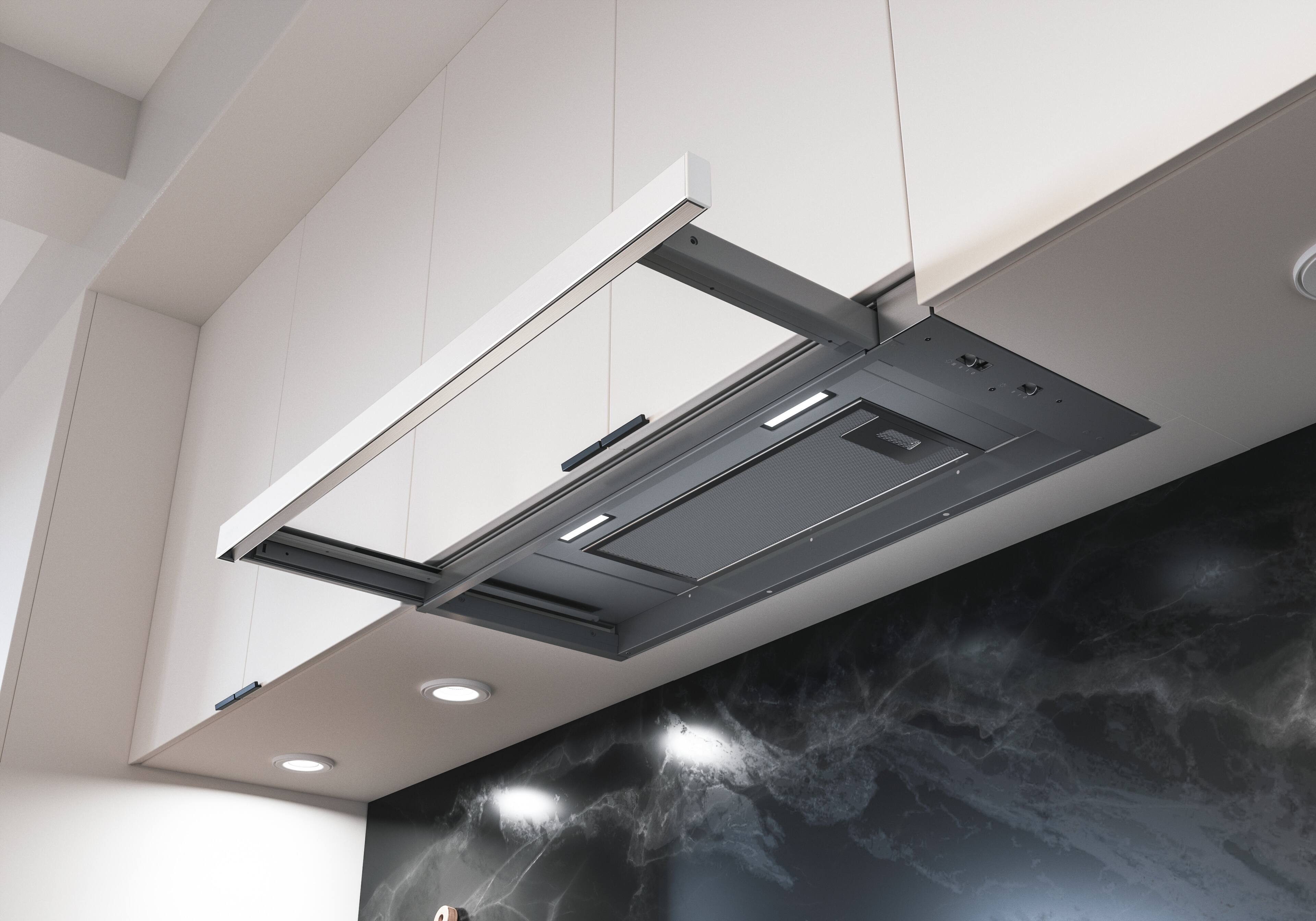 Alt View 12. Zephyr - Pisa 24 in. 500 CFM Under Cabinet Range Hood - White.