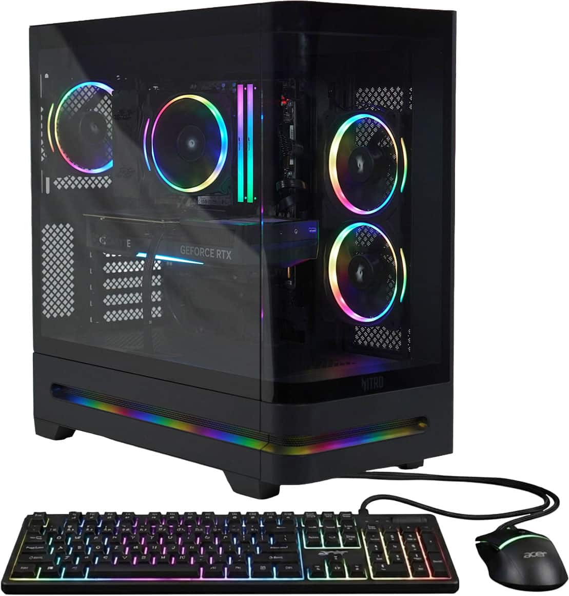 Acer - Nitro 65 Gaming Desktop - AMD Ryzen 7 8700F 2024 - AMD Radeon RX 9060 XT - 16GB DDR5 Memory – 1TB Storage - Black price history on PriceWatchPro