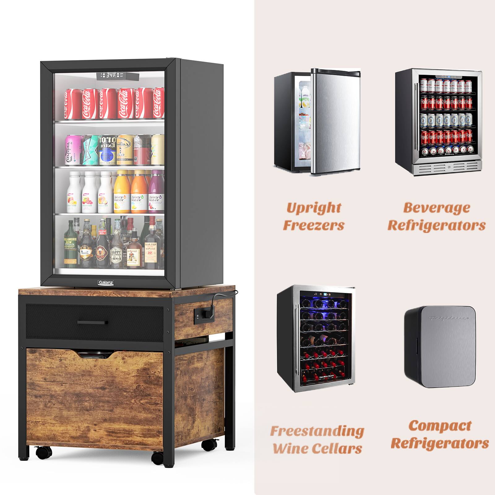 - Upright Freezers
- Beverage Refrigerators
- Freestanding Wine Cellars
- Compact Refrigerators