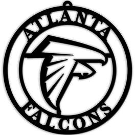 Fan Creations - Atlanta Falcons 16'' Team Logo Cutout - Black