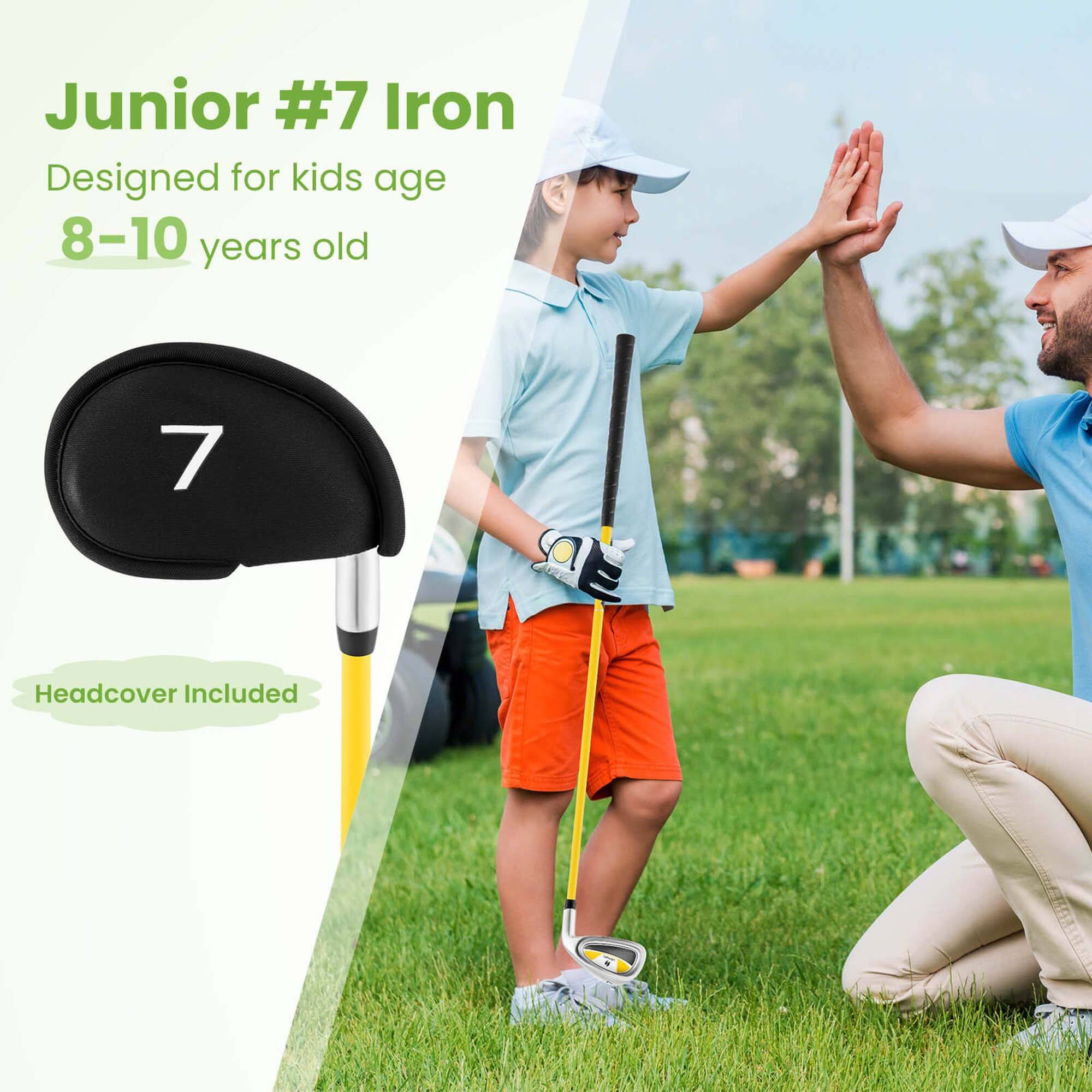 Junior #7 Iron  
Designed for kids age 8-10 years old  
Headcover Included