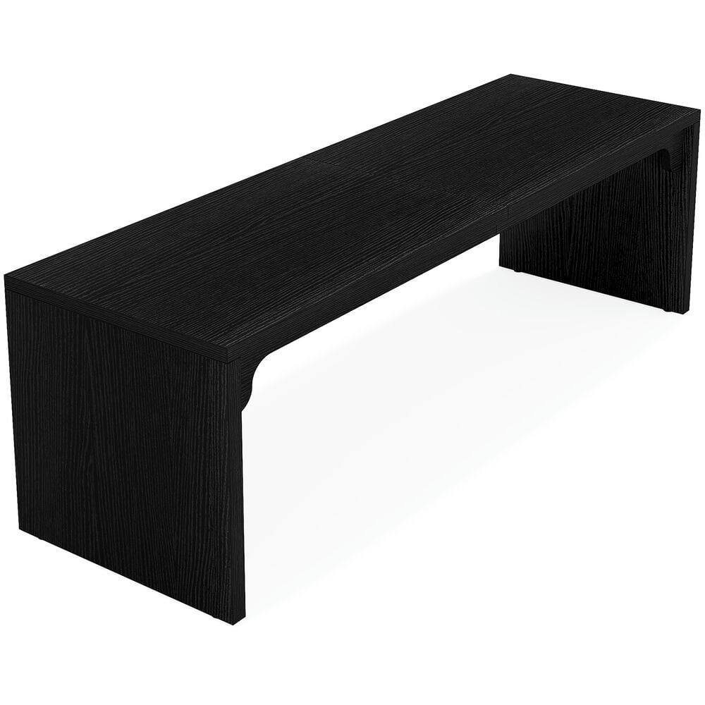 Angle. Kadyn - Kadyn Study Writing Desk, Computer Desk,78.7" Two Person Desk, Wood Long Computer Desk Double Desk,Black - Black.