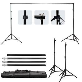 Winado - 86" Photo Video Studio Backdrop Support System Kit Support Stands 2m Height