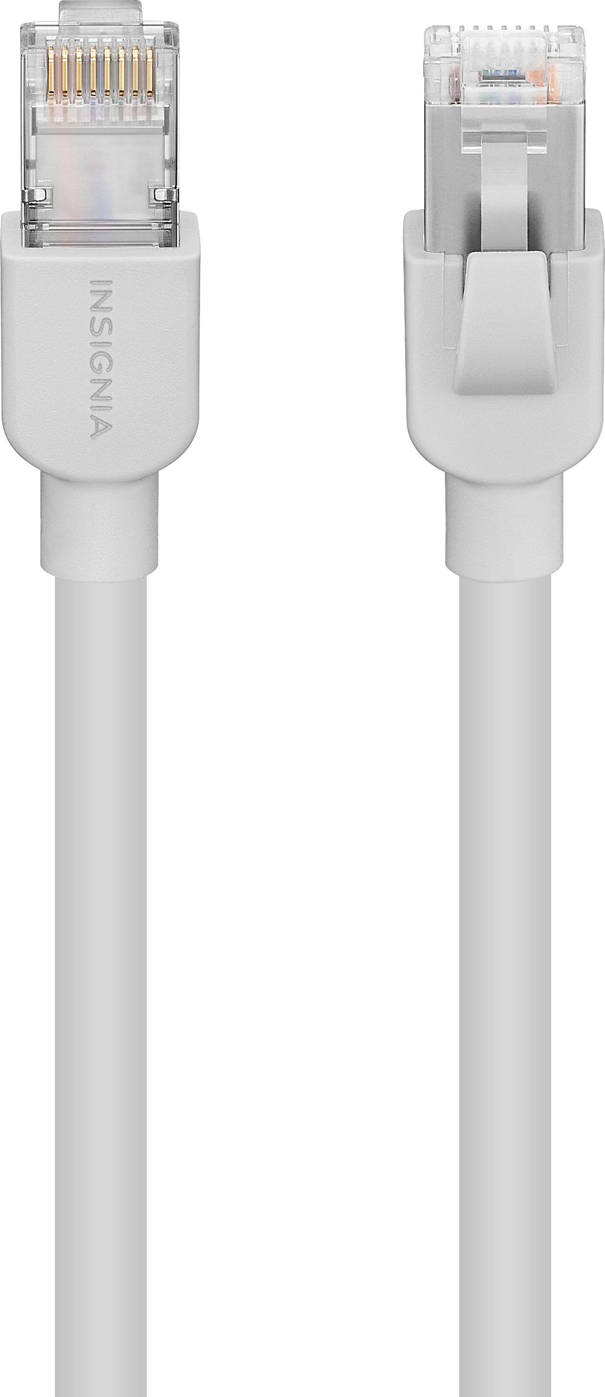 Alt View 12. Insignia™ - 8 ft. Cat 6A Ethernet Cable - Gray.