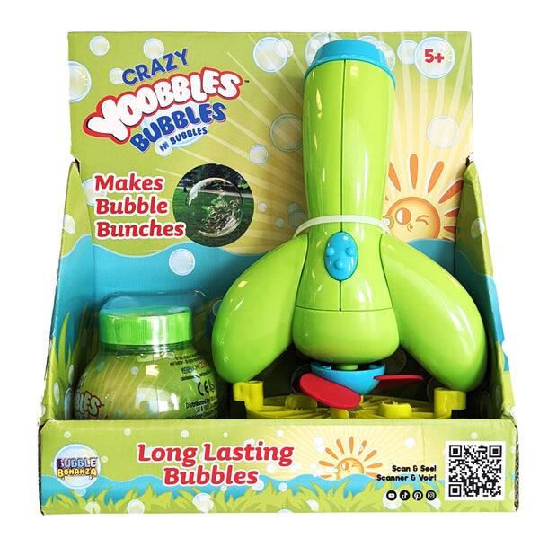 CRAZY MOOBLES BUBBLES IN BUBBLES  
Makes Bubble Bunches  
5+  
Long Lasting Bubbles  
Sean G Seel Scanner a Voir!  
0 $