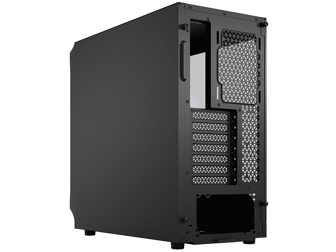 Alt View 10. Fractal Design - Fractal Design Focus 2 RGB Black ATX mATX Mini ITX Clear Tinted Tempered Glass Mid Tower Computer Case - Black.