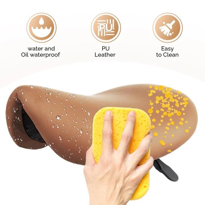 Water and oil waterproof PU leather, easy to clean