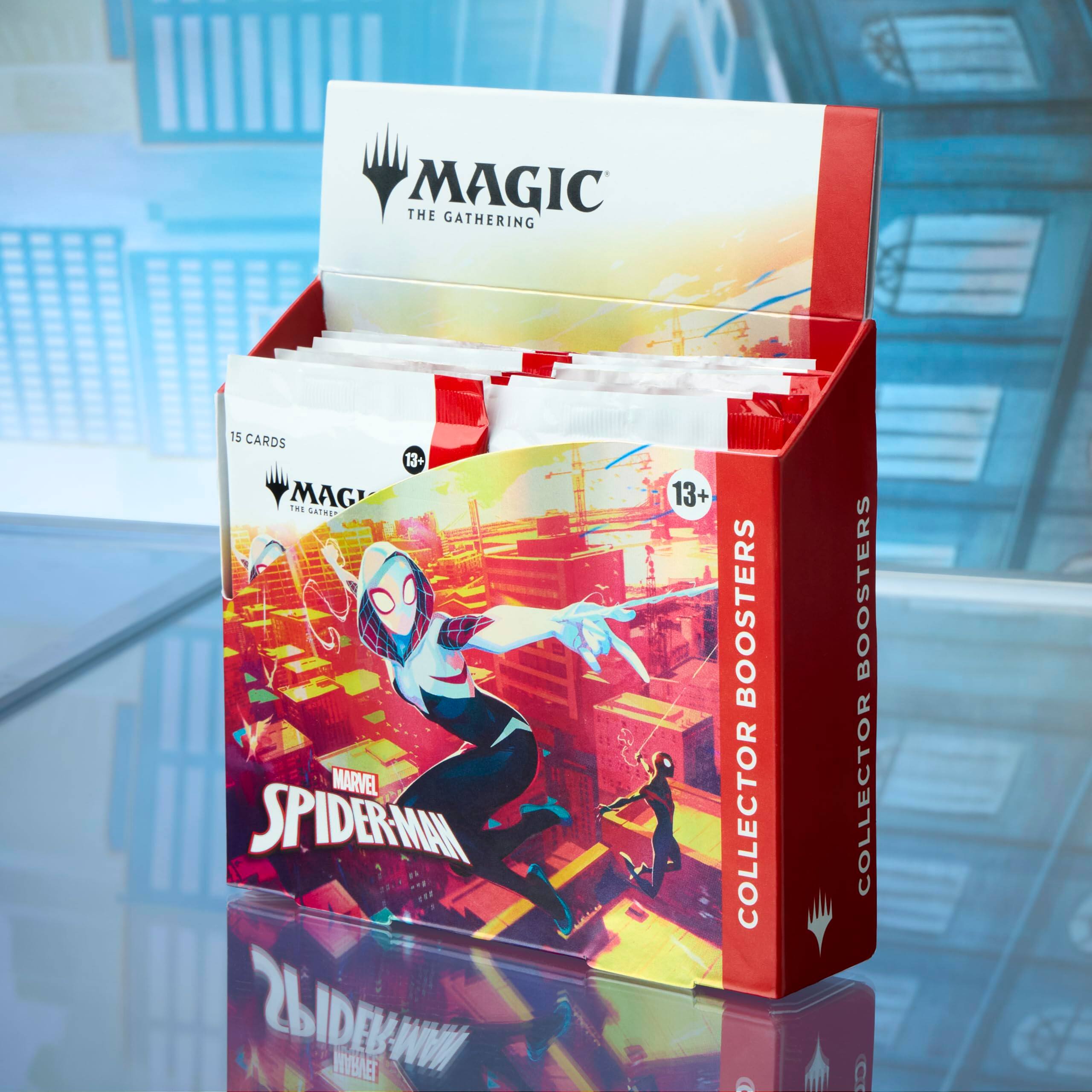 MAGIC THE GATHERING 15 CARDS 13+ MAG THS Gatage MARVEL SPIDERMAN 2DW HYBAET 13+ BOOSTERS COLLECTOR D BOOSTERS COLLECTOR