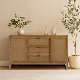 Teamson Home - Hatteras Sideboard with 3 Drawers and 2 Doors - Natural